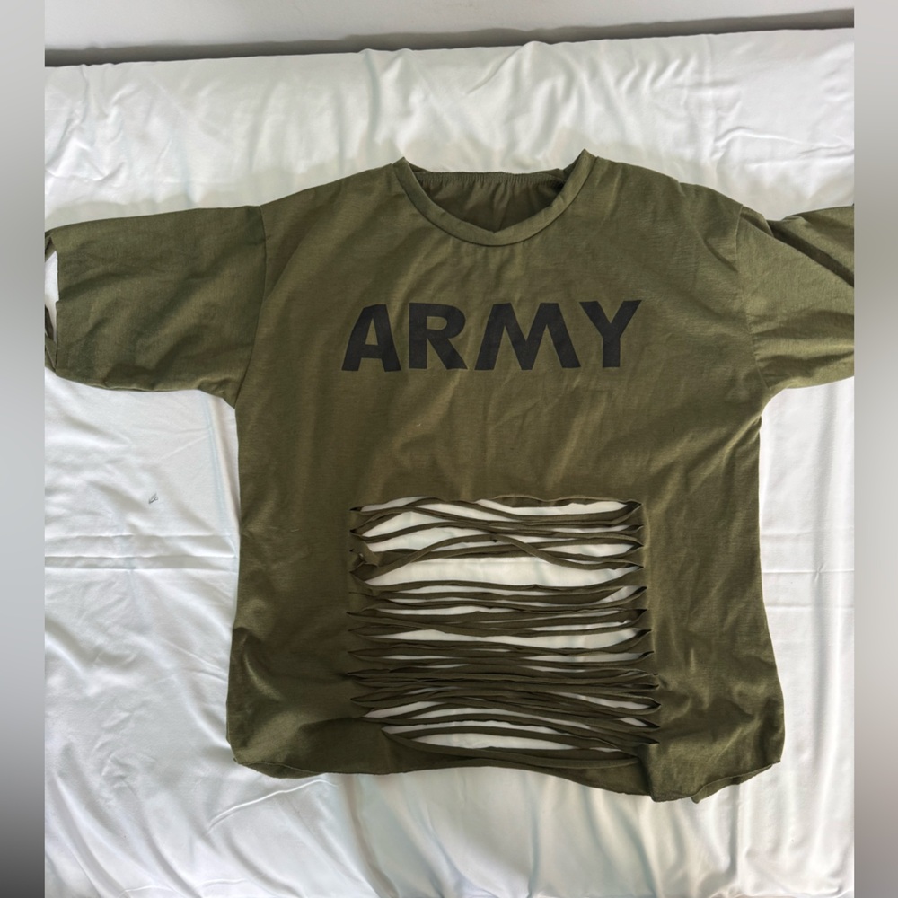 Shredded tshirt